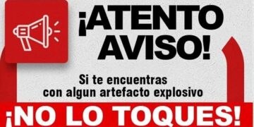 Las autoridades enfatizan que, bajo ninguna circunstancia, se deben tocar estos objetos, debiendo establecerse un perímetro de seguridad de al menos 50 metros mientras llega el personal especializado.