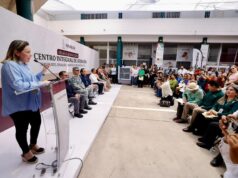 Inauguran Centro Integral de Atención en Villa Juárez Durante el evento, se anunció la gestión de un terreno para edificar un Hospital Integral del IMSS Bienestar, así como la futura creación de la preparatoria "Margarita Maza" y una universidad.