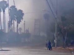 Reporta FGE, 30 lesionados con atención hospitalaria por incendio en plaza en Los Mochis