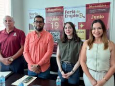 ¡Aprovecha! Viene feria del empleo con sueldos de hasta 30 mil pesos La jornada contará con el respaldo del Ayuntamiento presidido por Estrella Palacios Domínguez e incluirá módulos de atención complementaria de dependencias como Infonavit, Finabien y Jóvenes Construyendo el Futuro.