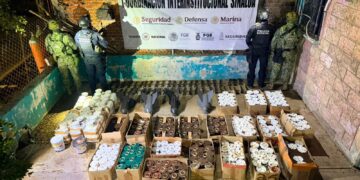 El material bélico quedó a disposición del Ministerio Público Federal para las investigaciones correspondientes.