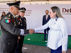 Gobernadora da bienvenida a nuevo comandante de 3ra Región Militar en Mazatlán